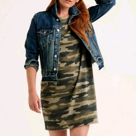 lucky brand t shirt dress | Ruffle Sleeve | Green 97% viscose Lucky Brand | Dresses |